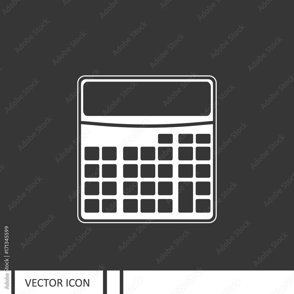 calculator vector icon calculator vector icon