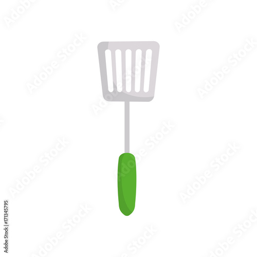 spatula utensil icon over white background vector illustration