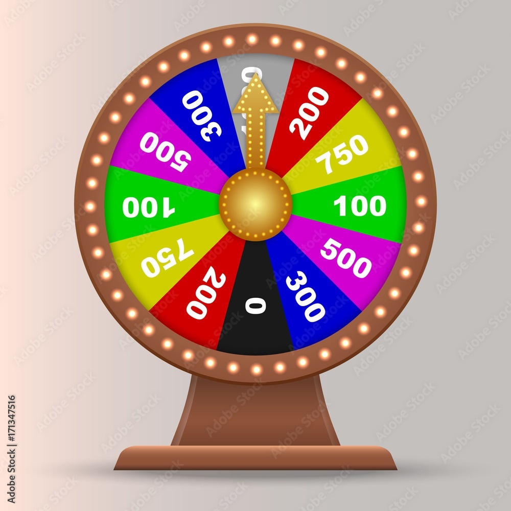 Wheel of fortune. lucky roulette vector illustration Wheel of fortune. lucky roulette vector illustration