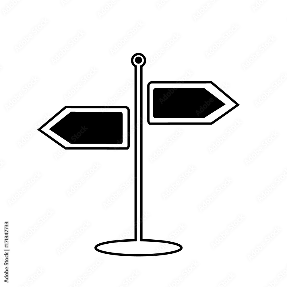 black signpost icon black signpost icon