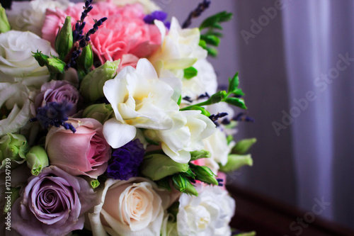 The bride s bouquet  flowers  roses