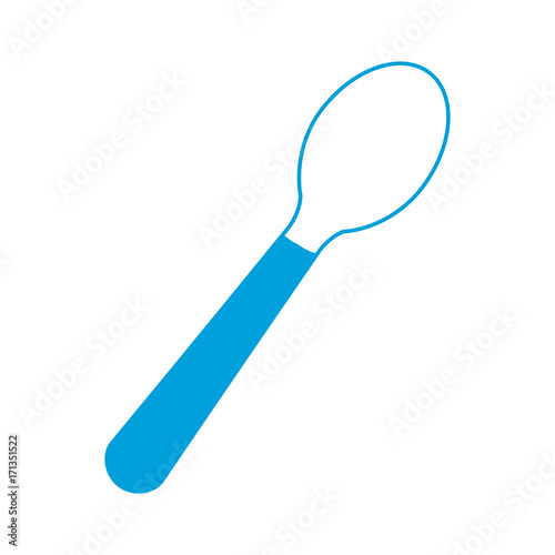 spoon icon over white background vector illustration