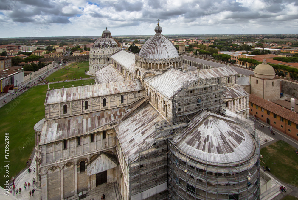 Cathedral of Pisa. The Piazza dei Miracoli (Piazza del Duomo). Italy.