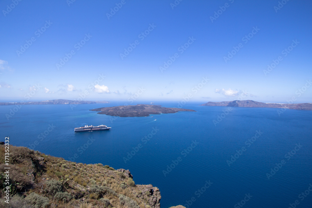Beautiful sea view, Santorini, Greece Beautiful sea view, Santorini, Greece