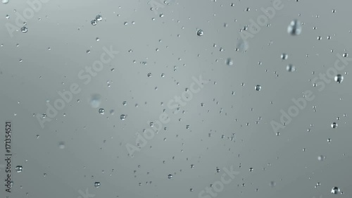 Beautiful falling drops of rain.