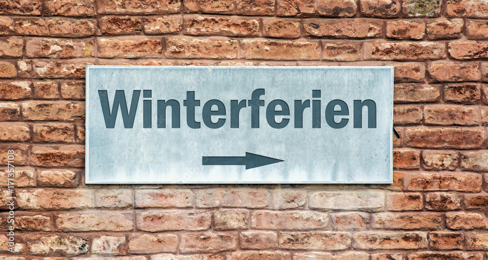 Schild 225 - Winterferien