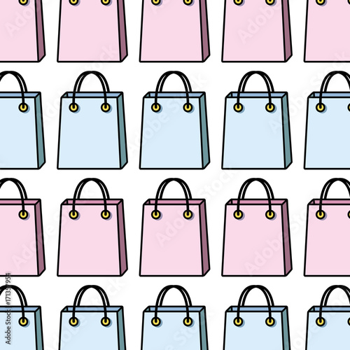 shopping bag market accessory icon background vector illustration