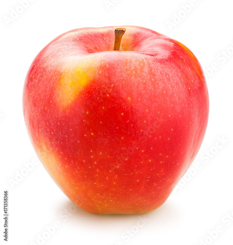 red apple path isolated