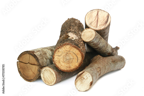 Bild auf Leinwand Bûches de bois