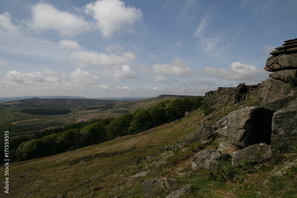 Naklejka premium Walking in Peak District, UK