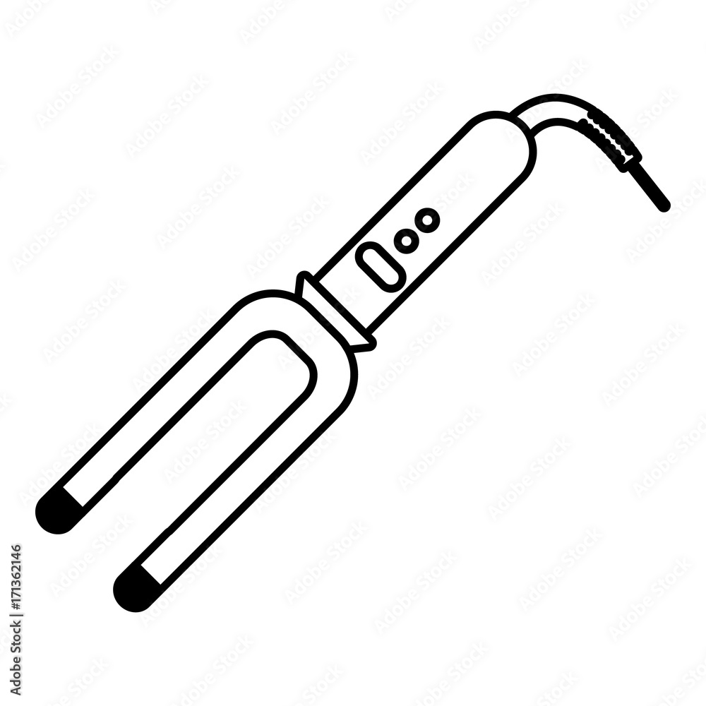 Hair curl icon , outline style Hair curl icon , outline style