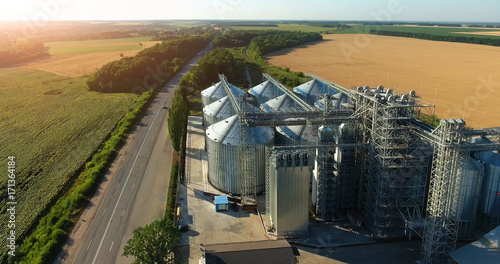 Grain elevator. View top