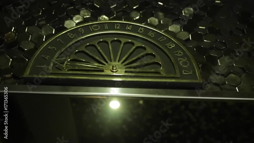 Vintage elevator clock