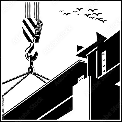 Crane and beam