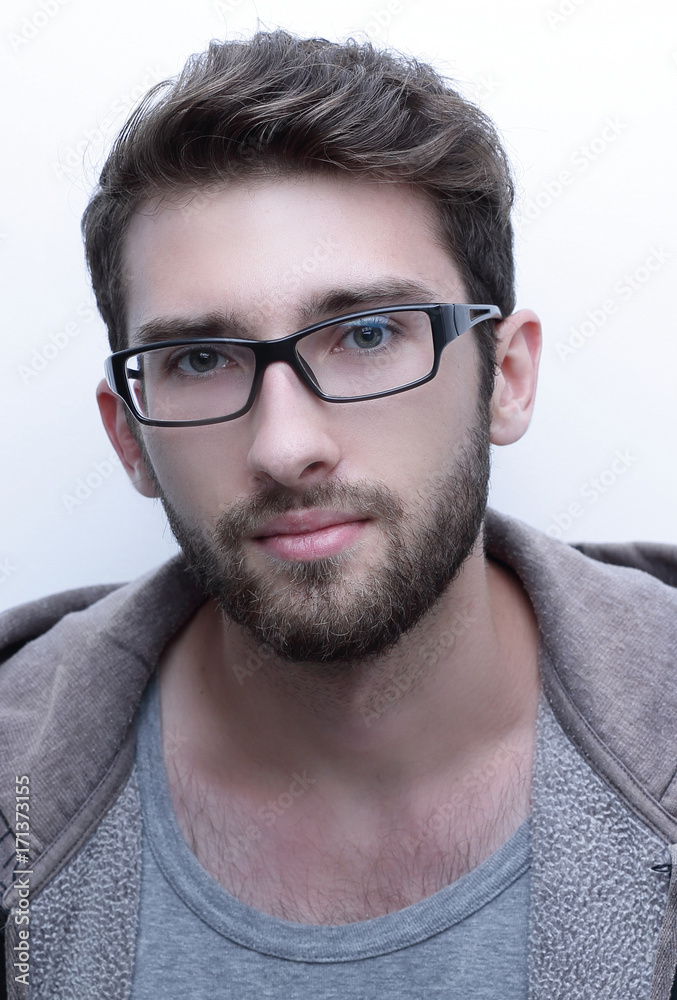 success man on white background success man on white background