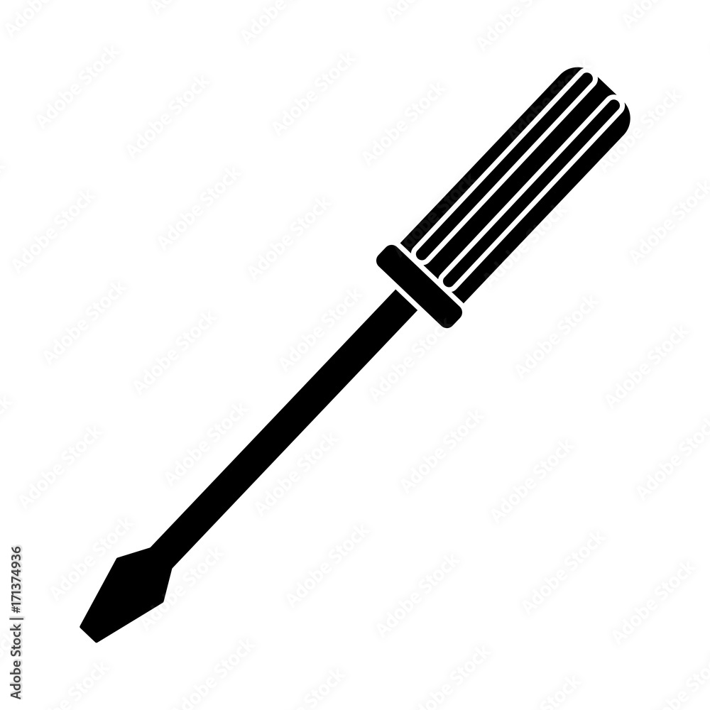 screwdriver tool icon over white background vector illustration screwdriver tool icon over white background vector illustration