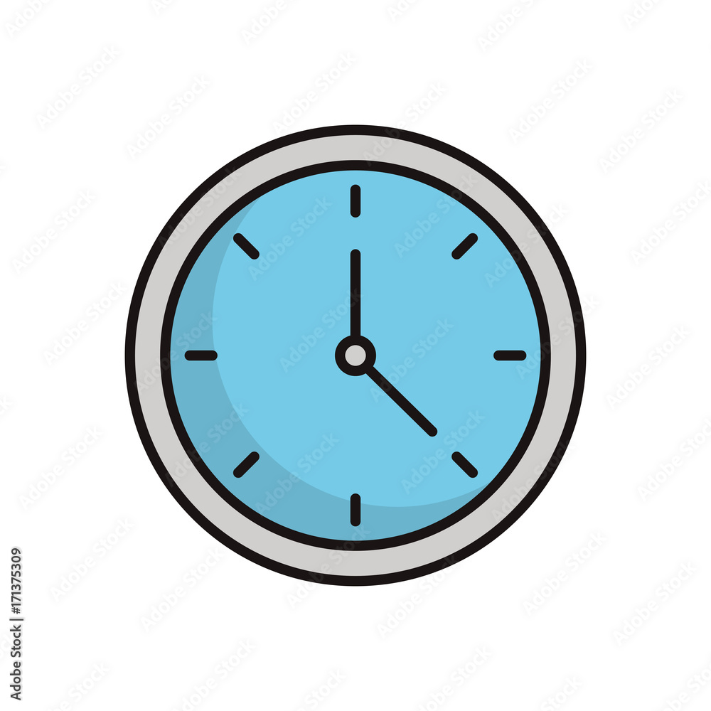 clock icon over white background vector illustration clock icon over white background vector illustration