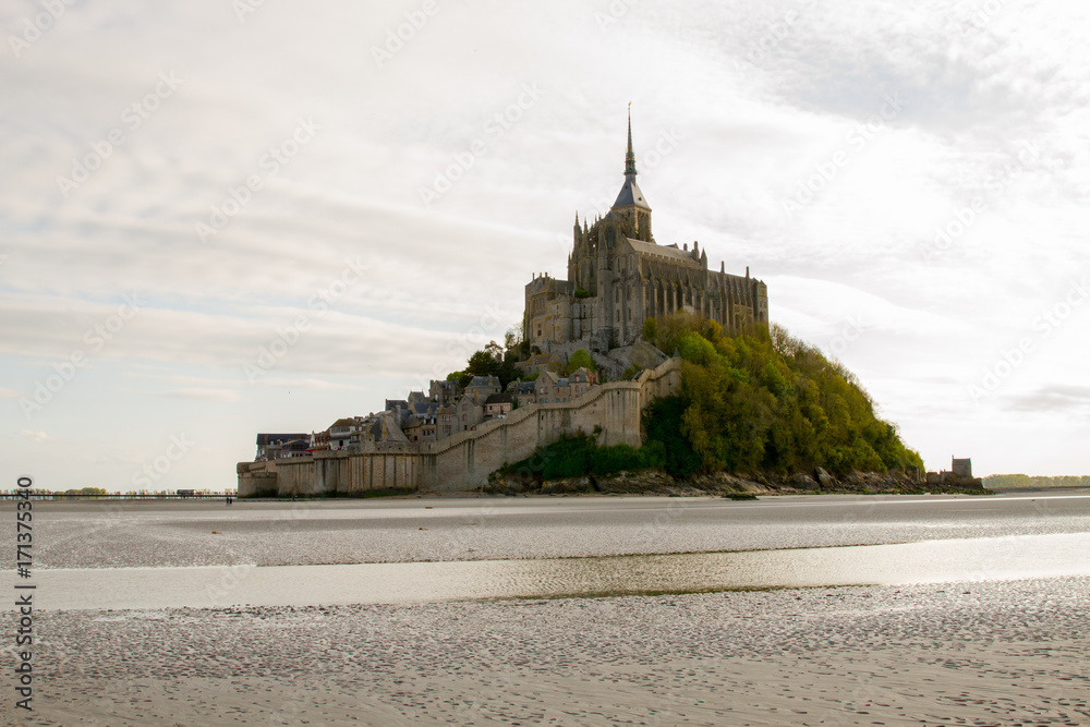 Le Mont-Saint-Michel, off the country's northwestern coast, at the mouth of the Couesnon River near Avranches in Normandy, France