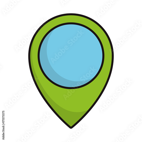 Free Download location pin icon over white background vector illustration - GFXLoad