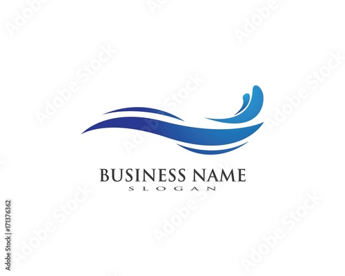 Water wave Logo Template