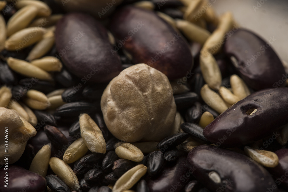 Chickpeas and red beans, oats Chickpeas and red beans, oats