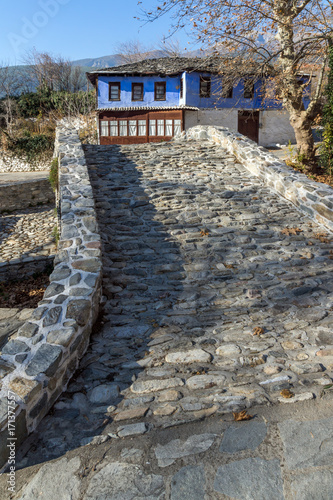 Old house in village of Moushteni near Kavala, East Macedonia and Thrace, Greece photo