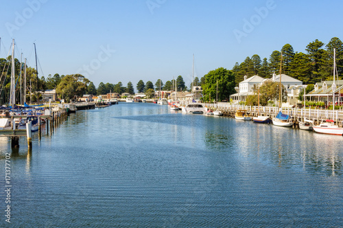 Moyne River close to its mouth - Port Fairy, Victoria, Australia © lkonya