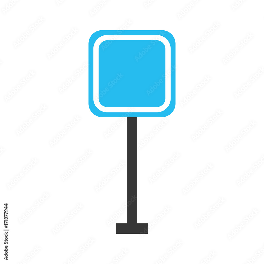 square signal traffic caution way street vector illustration square signal traffic caution way street vector illustration