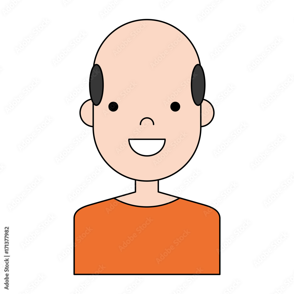 happy man icon over white background colorful design vector illustration happy man icon over white background colorful design vector illustration