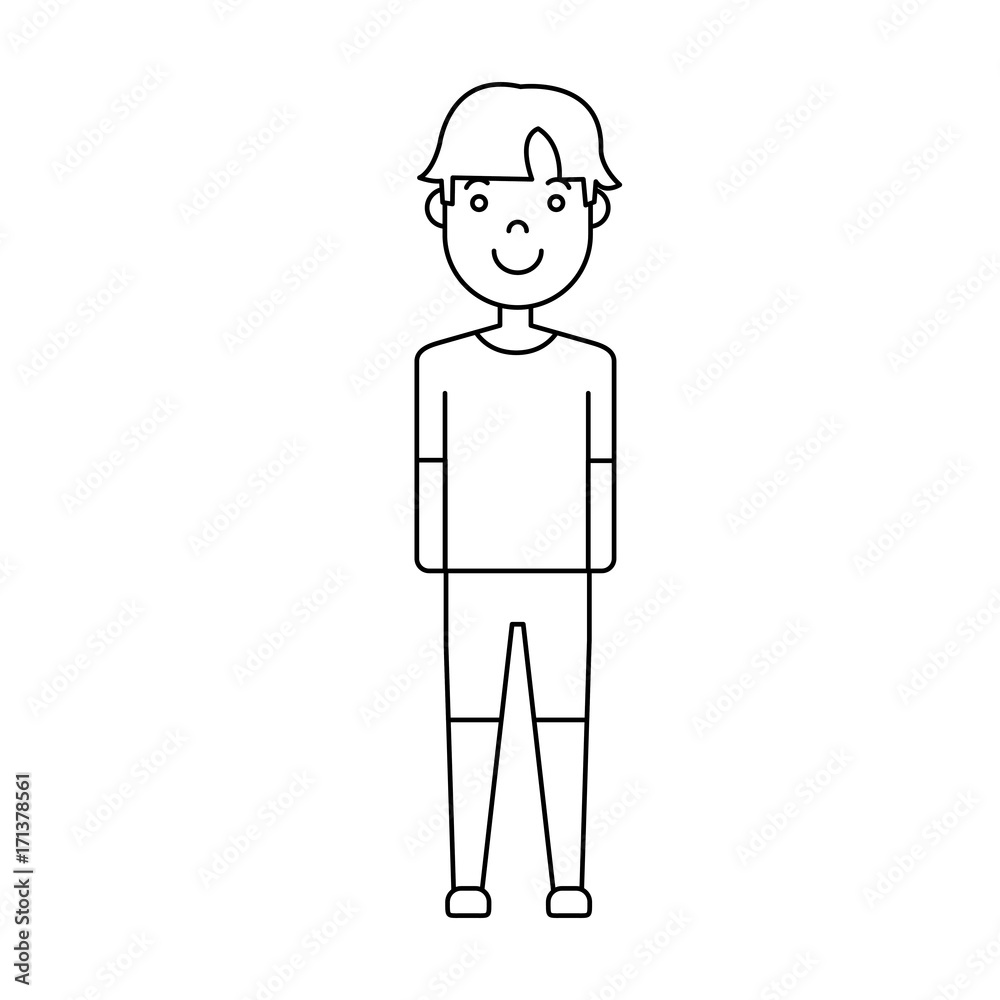 cartoon man standing icon over white background vector illustration cartoon man standing icon over white background vector illustration