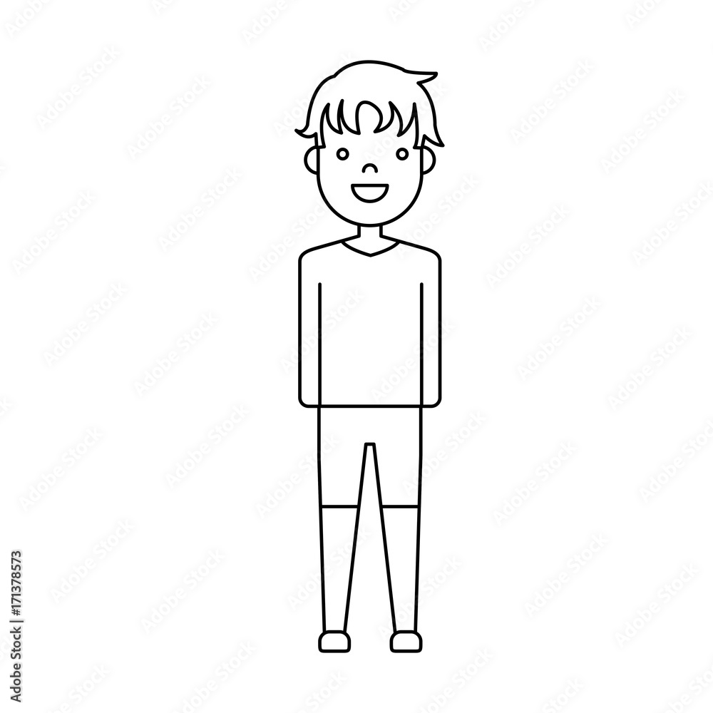 cartoon man standing icon over white background vector illustration cartoon man standing icon over white background vector illustration