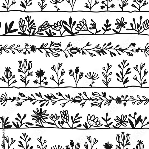 Herbs, seamless pattern for your design