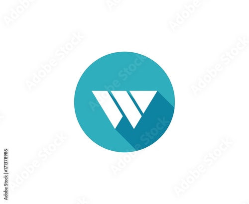 W logo letter 