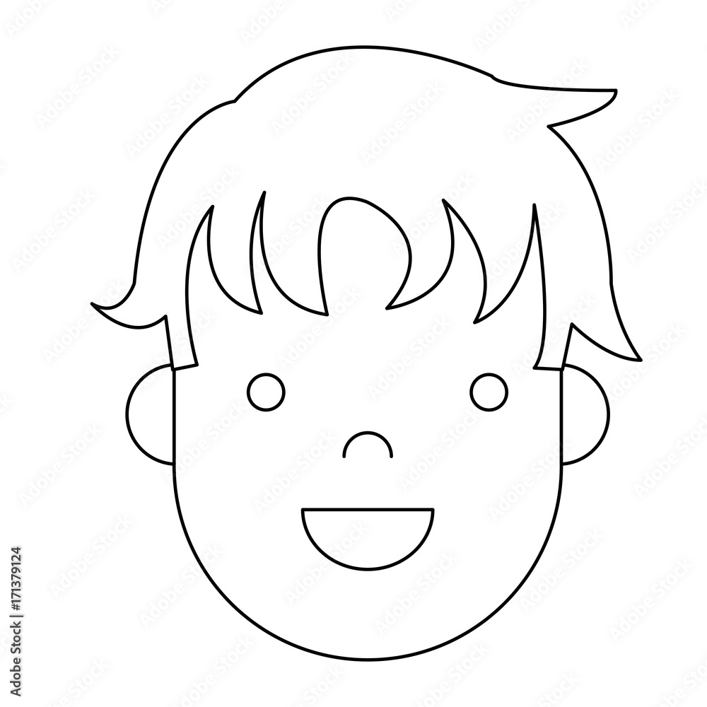 cartoon man face icon over white background vector illustration cartoon man face icon over white background vector illustration