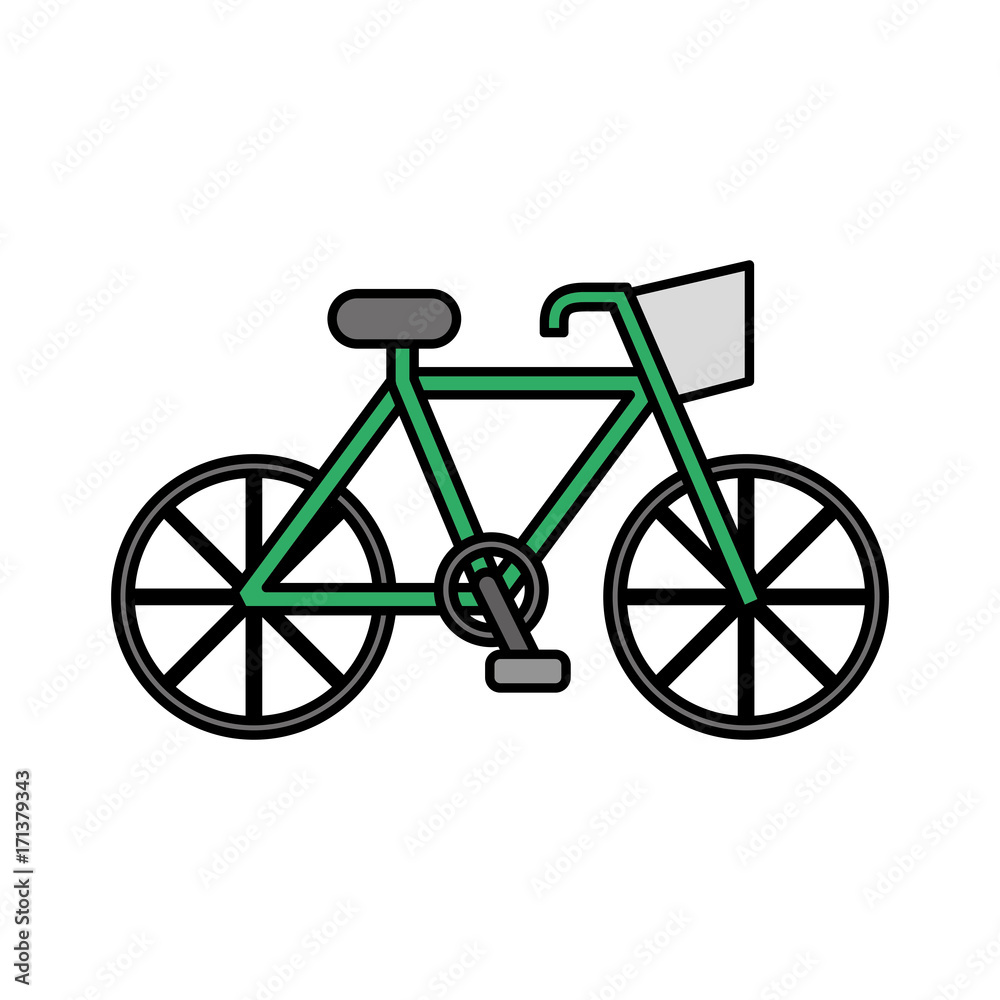bicycle transport ecology vehicle traditional vector illustration bicycle transport ecology vehicle traditional vector illustration