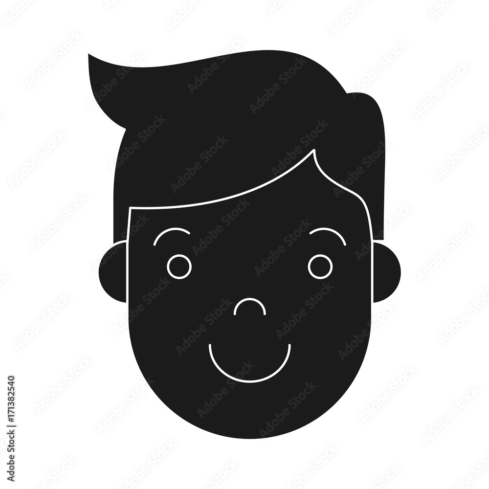 cartoon man face icon over white background vector illustration cartoon man face icon over white background vector illustration