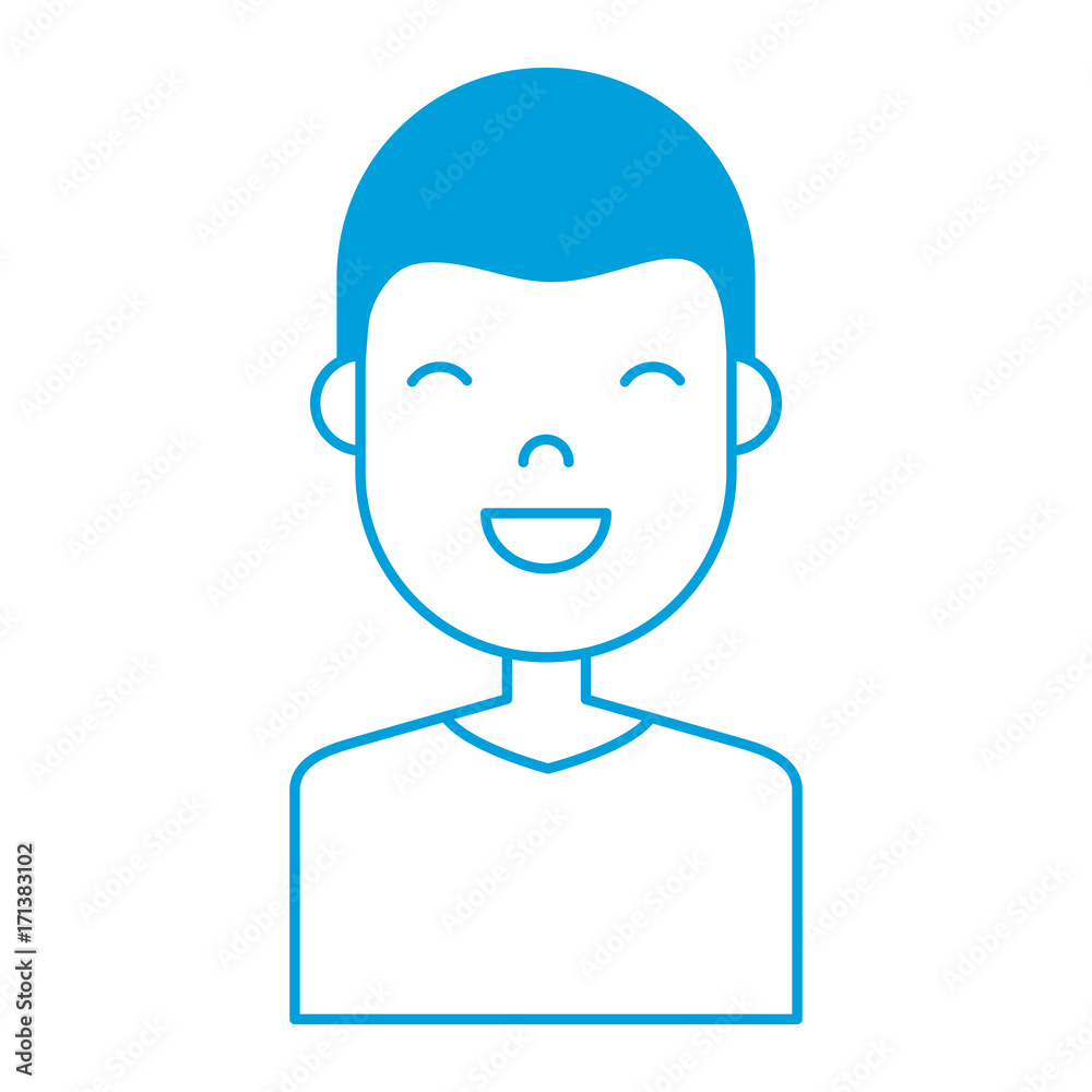 happy man icon over white background colorful design vector illustration happy man icon over white background colorful design vector illustration