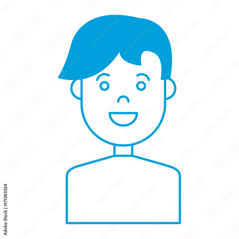 happy man icon over white background colorful design vector illustration happy man icon over white background colorful design vector illustration
