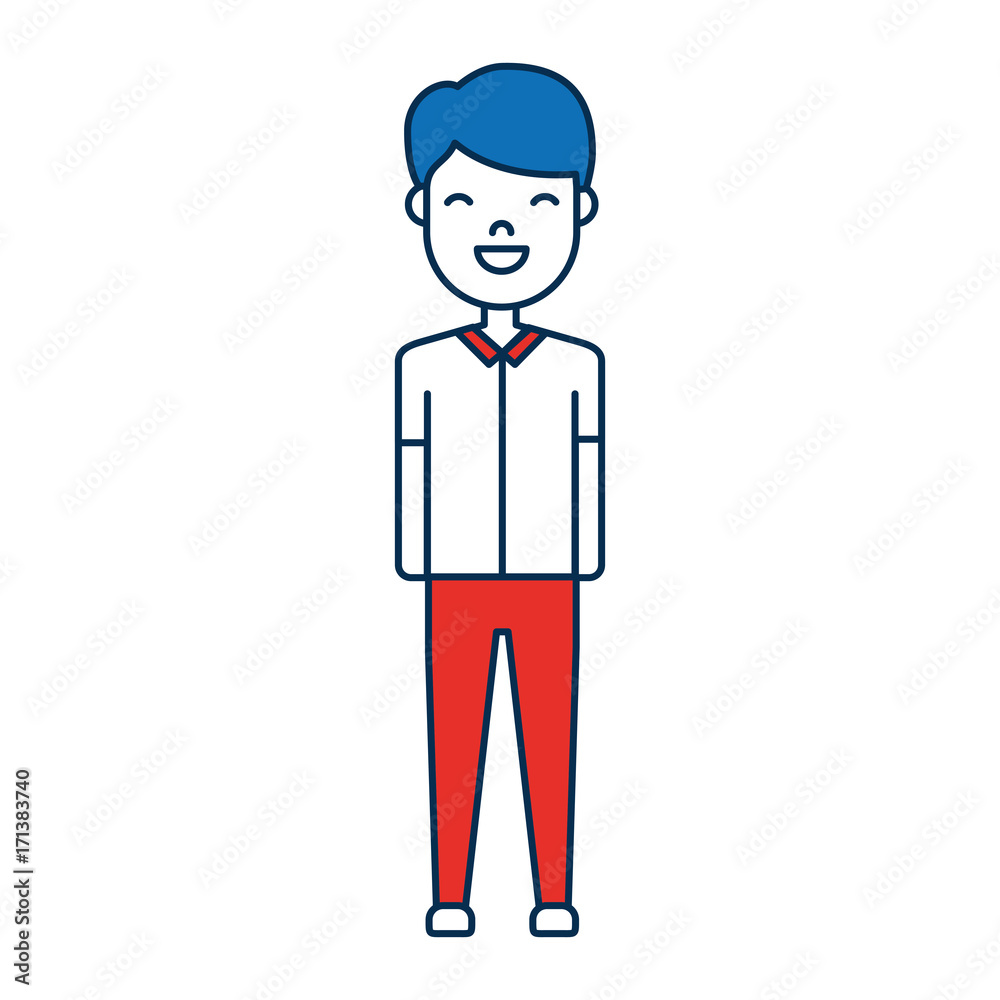 cartoon man smiling icon over white background colorful design vector illustration cartoon man smiling icon over white background colorful design vector illustration