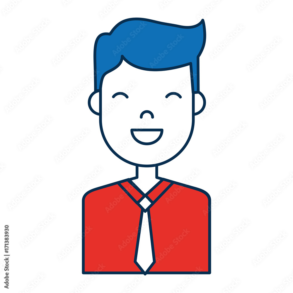 happy man icon over white background colorful design vector illustration happy man icon over white background colorful design vector illustration