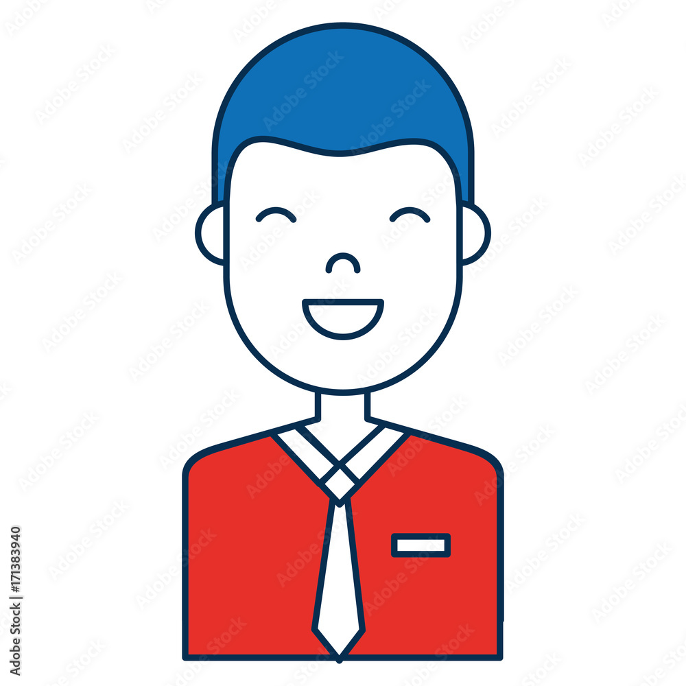happy man icon over white background colorful design vector illustration happy man icon over white background colorful design vector illustration