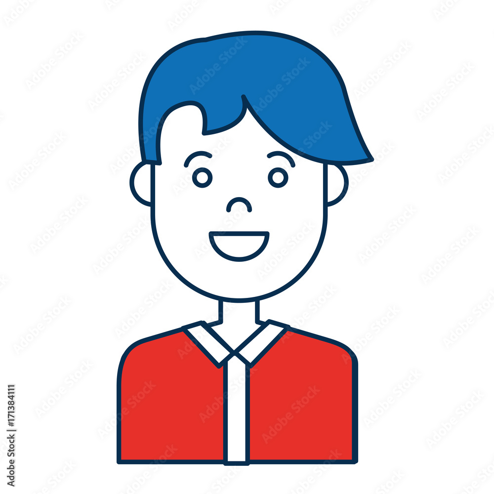 happy man icon over white background colorful design vector illustration happy man icon over white background colorful design vector illustration