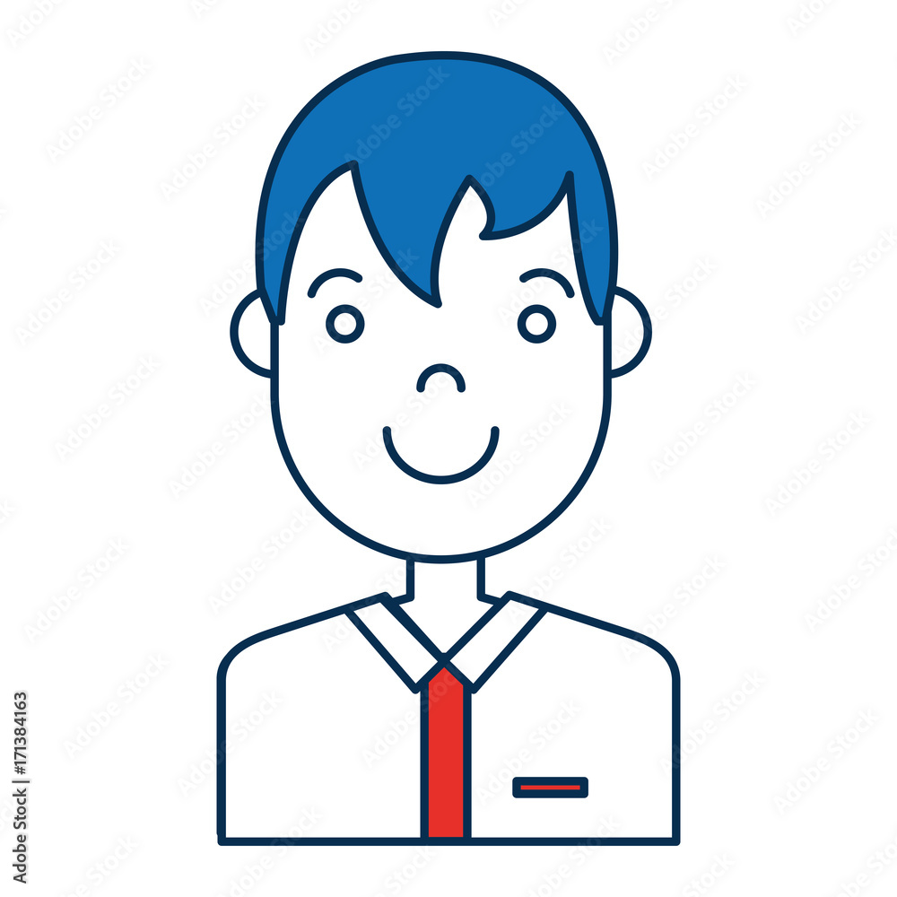 happy man icon over white background colorful design vector illustration happy man icon over white background colorful design vector illustration