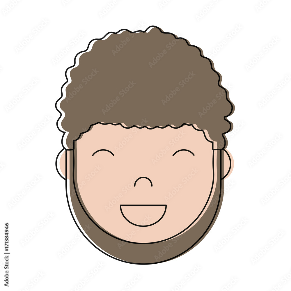 cartoon man smiling icon over white background colorful design vector illustration cartoon man smiling icon over white background colorful design vector illustration