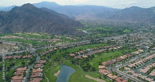Aerial Drone View of La Quinta, California