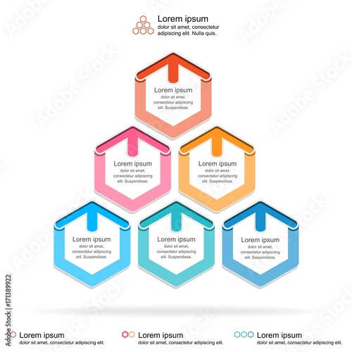 Abstract infographics template, layered pyramid chart diagram,business concept infographic,vector illustration