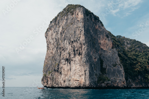 Sailing through the islands of Thailand.
