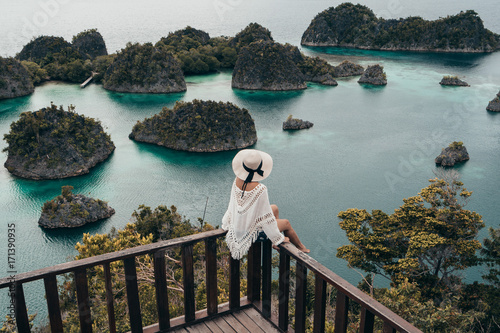 Enjoying the view of Raja Ampat, West Papua, Indonesia.