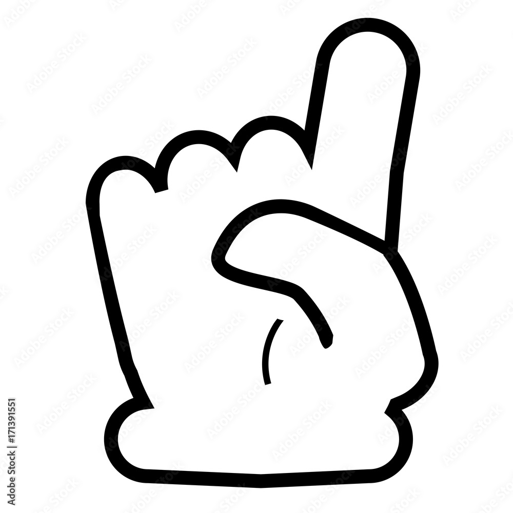 Hand - Give a Vote or Push Something, Isolated on White Hand - Give a Vote or Push Something, Isolated on White