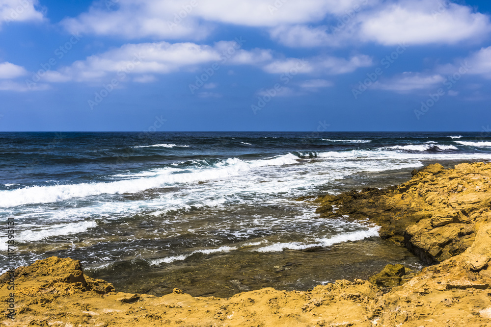 Surf on the coast of the Akamas Peninsula
